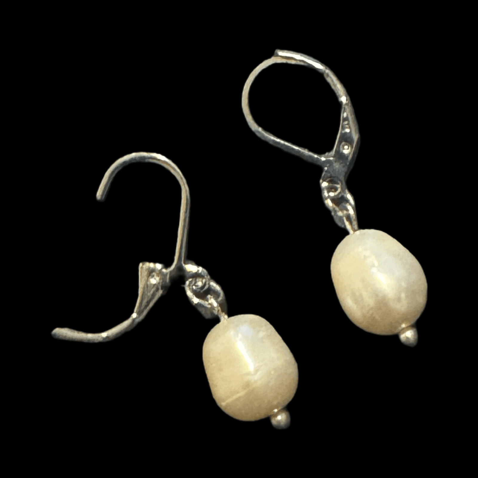 SALE - $55.00 2pc White Fresh Water Pearl Necklace with Red Coral & White Pearl Earrings - Image 2