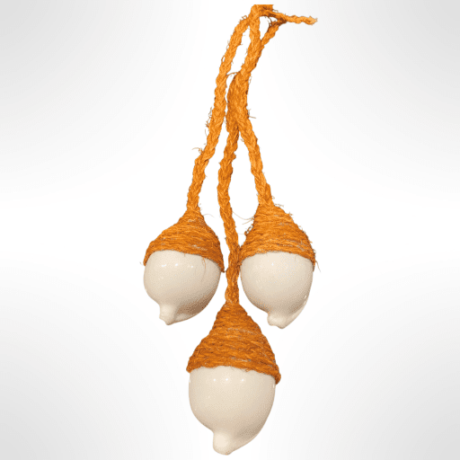SPECIAL ORDER - White Pule (White Cowrie Shell) with Brown Kafa Pulu (Coconut Fiber) - Image 4