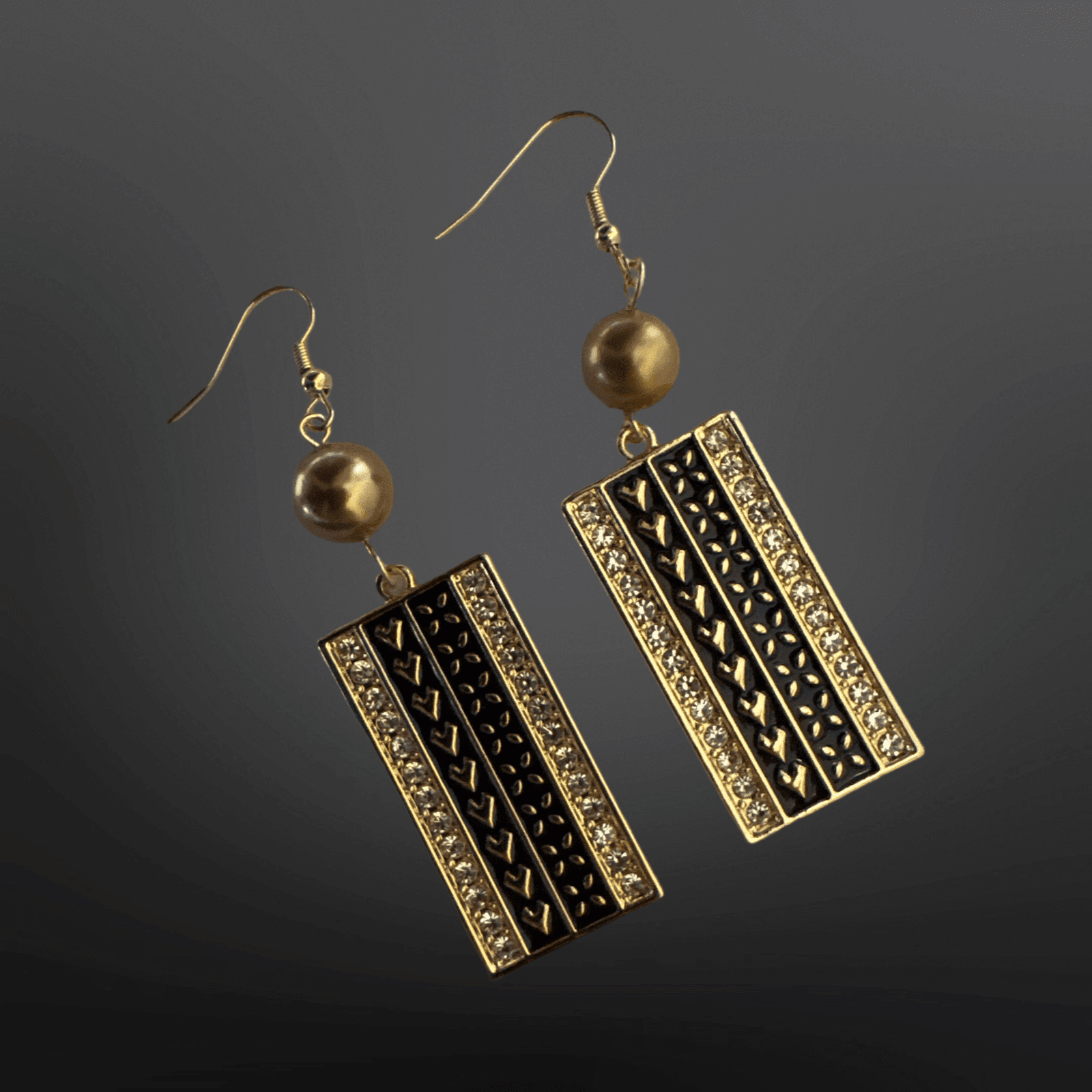SALE - $10.00 Island Tribal Patterned Rectangle Earrings - Image 4