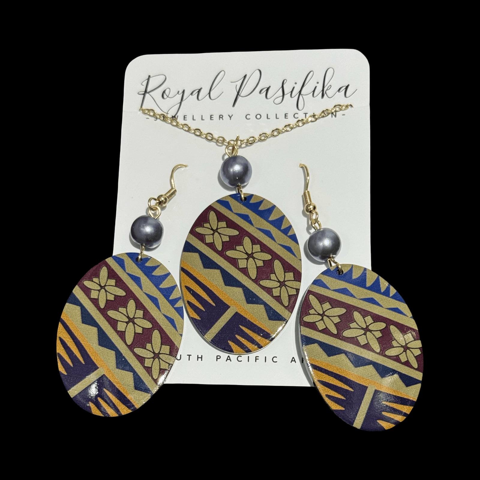 SALE - $12.00 Island Motif Inspired 2pc Jewellery Set - Image 4