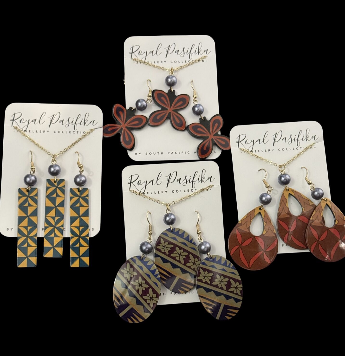 SALE - $12.00 Island Motif Inspired 2pc Jewellery Set